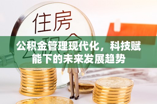 阿荣旗公积金管理现代化，科技赋能下的未来发展趋势